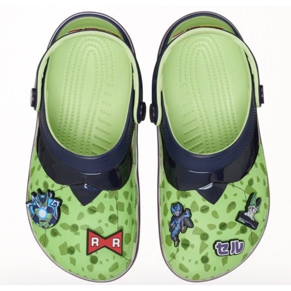 Crocs x Dragon Ball Z Green Classic Clogs  Size J2 New